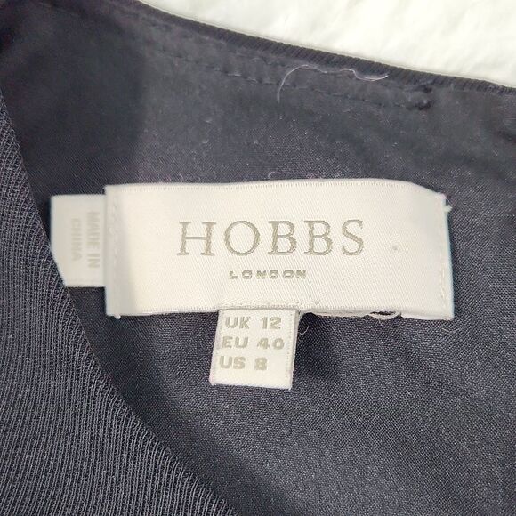 Hobbs -704 Women's London Black Adaline Sheath Dress Size 8 - Picture 4 of 10